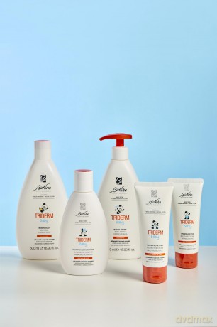 BioNike Triderm Baby - Bagno Crema Detergente Neonati e Bambini, 500ml