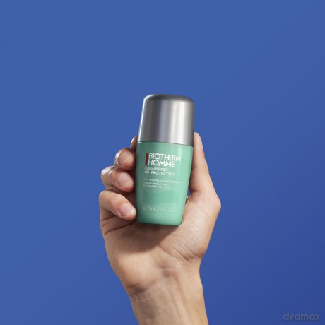 BIOTHERM Homme Aquapower 48H Deo Roll-On, Deodorant für Männer, mit Life Plankton und Oligo-Mineralien, antitranspirantes 48-h-Deo für frische Achseln mit langanhaltendem Minzduft, 75 g