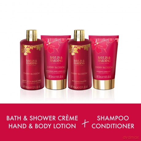 Body and hair care gift set Cherry blossom 4 pcs