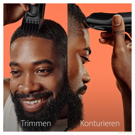 Braun Haarschneider Herren, Haarschneidemaschine Profi, Haare schneiden zu Hause, 9 Längeneinstellungen, 1 Kammaufsatz, 50 Min. NiMH-Akku Laufzeit, HC5310