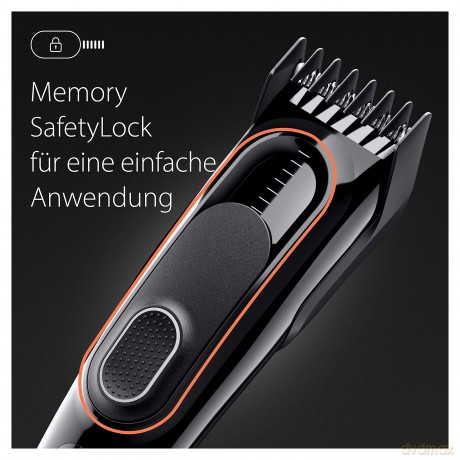 Braun Haarschneider Herren, Haarschneidemaschine Profi, Haare schneiden zu Hause, 9 Längeneinstellungen, 1 Kammaufsatz, 50 Min. NiMH-Akku Laufzeit, HC5310