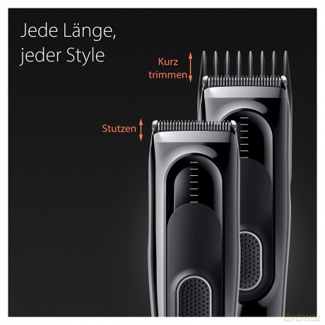 Braun Haarschneider Herren, Haarschneidemaschine Profi, Haare schneiden zu Hause, 9 Längeneinstellungen, 1 Kammaufsatz, 50 Min. NiMH-Akku Laufzeit, HC5310