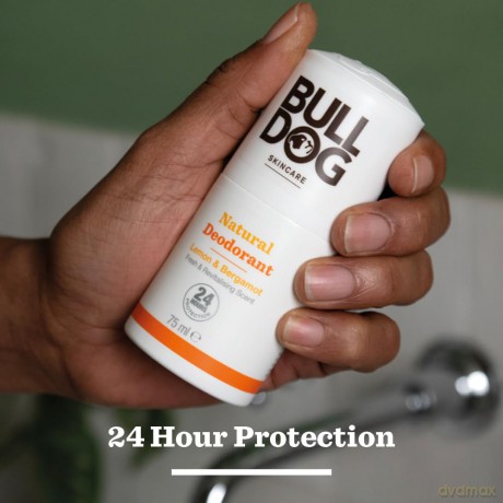 BULLDOG - Bodycare for Men | Lemon and Bergamotte Roll On Natural Deodorant | 24h Geruchsschutz | 75ml