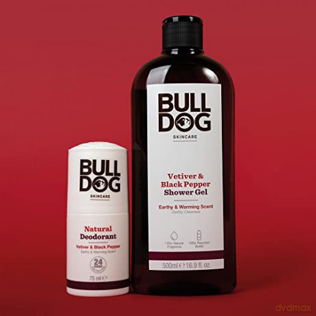 Bulldog Skincare Bulldog Duschgel, schwarzer Pfeffer und Vetiver, 500 ml
