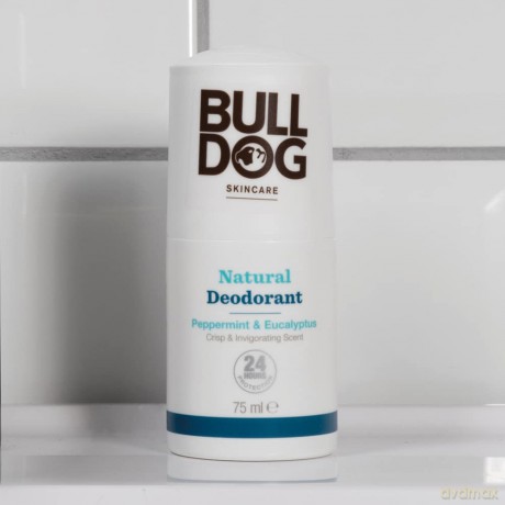 Bulldog Skincare Peppermint and Eucalyptus Roll On Natural Deodorant 75ml