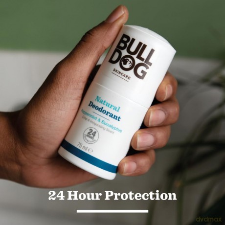 Bulldog Skincare Peppermint and Eucalyptus Roll On Natural Deodorant 75ml