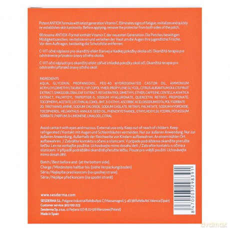 C VIT Eye Contour Patches 5x4 Milliliter