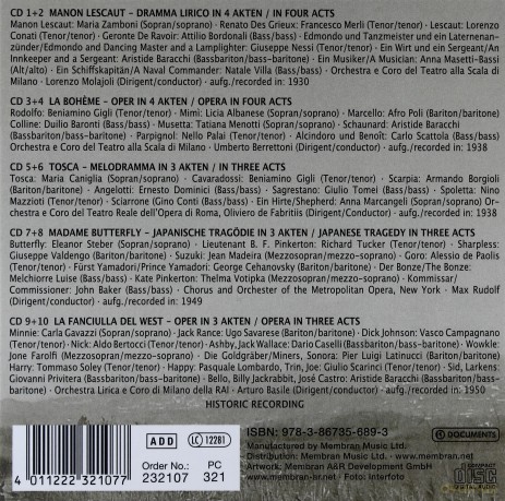 Puccini Giacomo: A Portrait [BOX] [10CD]