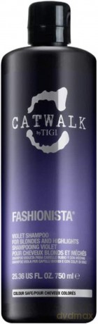 Catwalk by Tigi Fashionista Violet violettes Shampoo für blondes Haar, 750 ml