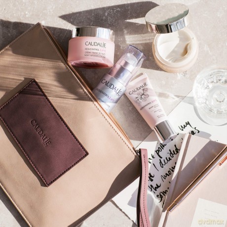 Caudalie Resveratrol Hautpflege für die Augenlider, wirkt gegen Falten, Balsam, 15 ml
