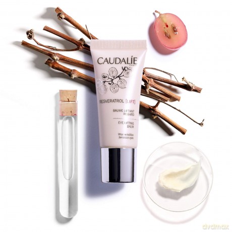 Caudalie Resveratrol Hautpflege für die Augenlider, wirkt gegen Falten, Balsam, 15 ml
