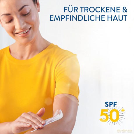 CETAPHIL SUN Liposomale Sonnenlotion SPF 50+, 200ml, Dermatologischer Sonnenschutz für trockene, empfindliche Haut, Sofortiger & hochwirksamer UVA- & UVB-Schutz, Extra wasserresistent, Ohne Duftstoffe