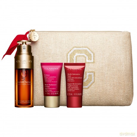 Clarins Double Serum 50 Ml + Rose Lumiere 3 Productos Set Regalo