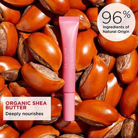 Clarins NEW Lip Perfector | 2-In-1 Color Balm for Lips + Cheeks | Nourishes and Plumps Lips | Adds Buildable Color to
