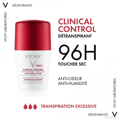 Clinical Control 96h anti-odor antiperspirant ball set Detranspirant 2 x 50 ml