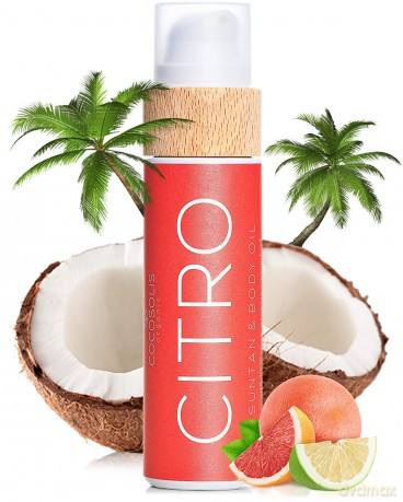 COCOSOLIS CITRO Bräunungsbeschleuniger - Bio-Bräunungsöl mit Vitamin E für schnelle intensive Bräune - Bräunungsverstärker für satte schokoladige Bräune - pflegende Bodylotion