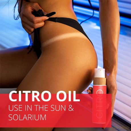 COCOSOLIS CITRO Bräunungsbeschleuniger - Bio-Bräunungsöl mit Vitamin E für schnelle intensive Bräune - Bräunungsverstärker für satte schokoladige Bräune - pflegende Bodylotion