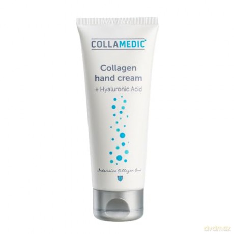 COLLAMEDIC Feuchtigkeitsspendende Handcreme, Feuchtigkeitscreme für trockene Hände mit Kollagen, Hyaluronsäure,