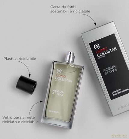 Collistar Acqua Attiva Energetisierendes Eau de Toilette, frischer Duft für den Körper mit Zitrusnoten, 100 ml