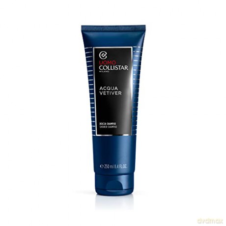 Collistar Acqua Vetiver Duschgel-Shampoo für Männer, reinigt Körper und Haare, pflegt und spendet Feuchtigkeit, ohne SLES, 250 ml