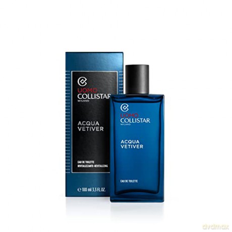 Collistar Acqua Vetiver Revitalisierendes Eau de Toilette, intensiver Duft für den Körper mit würzigen Noten, 100 ml