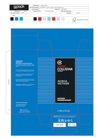 Collistar Acqua Vetiver Revitalisierendes Eau de Toilette, intensiver Duft für den Körper mit würzigen Noten, 100 ml