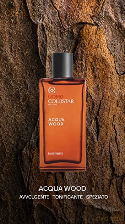 Collistar Acqua Wood Belebendes Eau de Toilette, ein Duft mit holzigen Noten und aromatischen Akzenten, der den Körper sanft umhüllt, 100 ml