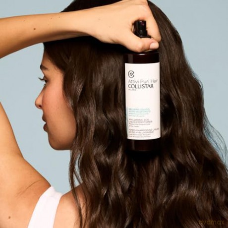Collistar Aktive Puri Hair Flüssiger Conditioner Hyaluronsäure, feuchtigkeitsspendend, für häufige Anwendung, alle Haartypen, 200 ml
