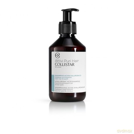 Collistar Aktive Puri Hair Hyaluronsäure-Shampoo, feuchtigkeitsspendend, häufige Anwendung, für alle Haartypen, 250 ml