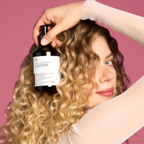 Collistar Aktive Puri Hair Shampoo Phyto Keratin, Intensiv, pflegend, für geschädigtes und strapaziertes Haar, 250 ml