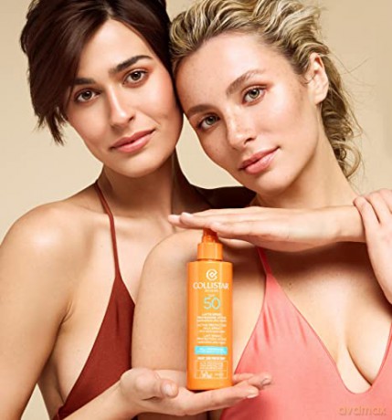 Collistar aktive Spray-Sonnenschutzmilch für hypersensible Haut, LSF 50, ideal für empfindliche/reaktive Haut, für Gesicht und Hals, wasserfest, 200 ml