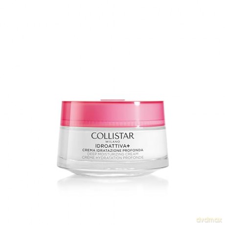 Collistar Feuchtigkeitsspendende Gesichtscreme, tiefe Feuchtigkeitscreme, Feuchtigkeit 100H, umhüllende Textur, ideal für normale bis trockene Haut, 50 ml