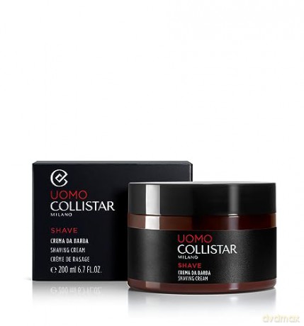Collistar Herren Rasiercreme, geeignet für empfindliche Haut, feuchtigkeitsspendend und beruhigend, weiche und gleitende Textur, mit Haferextrakt, 200 ml