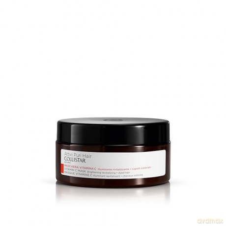 Collistar Vitamin C Maske, Leuchtkraft und Neue Vitalität, Gefärbtes Oder Kraftloses Haar, 200 ml
