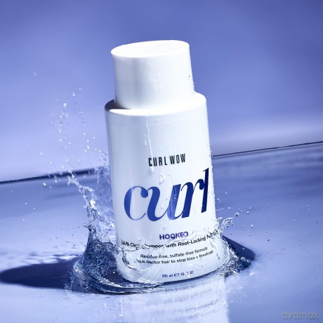 Color Wow Lockenshampoo "Hooked" Shampoo Lockiges Haar, Curl Wow Anti-Frizz Locken Pflege für schwungvoll definierte Locken, Tiefenreinigungs-Shampoo für Traumlocken, 295 ml
