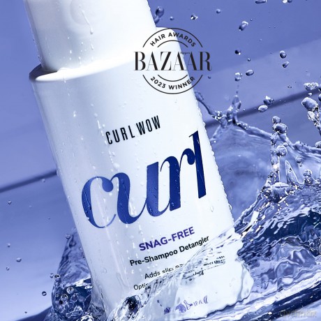 Color Wow Pre-Shampoo Detangler "Snag Free", Locken-Shampoo Curl Wow spendet Feuchtigkeit, Anti-Frizz Haarkur Treatment für Lockiges Haar, 295ml