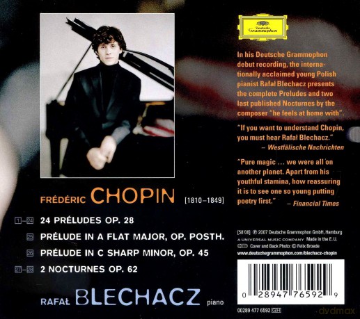 Rafał Blechacz: Chopin:Preludes (digipack) [CD]