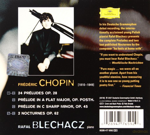 Rafał Blechacz: Chopin:Preludes (digipack) [CD]