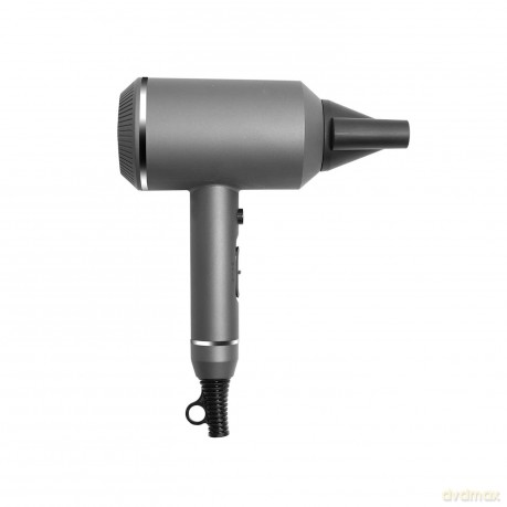 Concept Titan Care VV5750 Haartrockner mit Ionisator 3 Temperaturstufen und 2 Luftströmungsgeschwindigkeiten 1600 W, Matt Grau