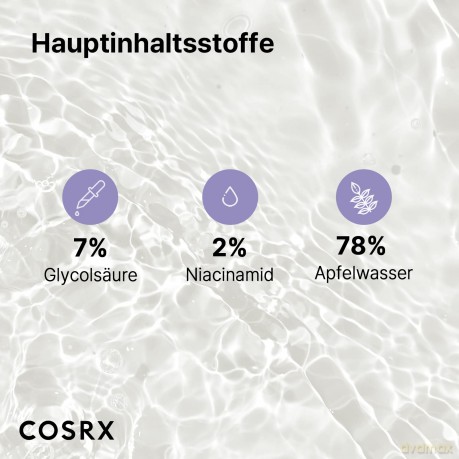 COSRX AHA 7 Whitehead Power Liquid, 100 ml, Whitehead Remover, Glycolsäure 7%, AHA Peeling, Porenminimizer, koreanische Hautpflege, frei von Tierversuchen, Parabenen