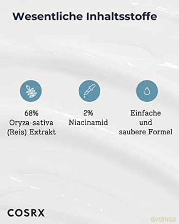 COSRX Gesichtsmaske Ultimate Nourishing Rice Overnight Spa Mask | Feuchtigkeitscreme mit 68% Reis-Extrakt und 2% Niacinamid | für alle Hauttypen | Vegan, tierversuchsfrei | Korean Skincare