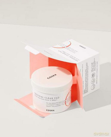 COSRX Original Clear Pad, BHA Toner Pads mit sanftem Peeling-Effekt, tägliche Hautpflege gegen Mitesser, Peeling-Pads für unreine Haut, Korean Skincare