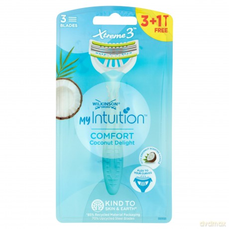 Disposable razor for women My Intuition Comfort Coconut Delight 3 + 1 pc