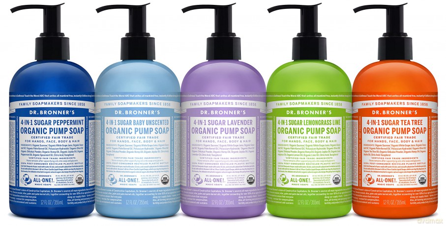 Dr. Bronner's Sugar Soap Flüssigseife Tea Tree 355 ml