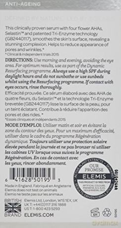 Elemis Dynamic Resurfacing Serum, hautglättendes Serum, 1er Pack (1 x 30 ml)