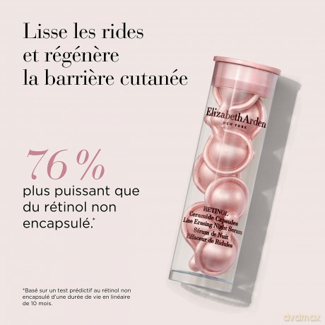 Elizabeth Arden - Advanced Ceramide, Geschenk zum Muttertag - Faltenglättungsset: Advanced Kapseln (60 Stück) + Retinol Kapseln (7 Stück) + Feuchtigkeitsspendende Tagescreme SPF 15 + Augencreme