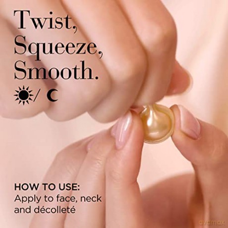 Elizabeth Arden - Advanced Ceramides Serum Kapseln, mit Tsubaki-Öl, dreifacher Anti-Aging-Effekt, verjüngt, repariert, spendet Feuchtigkeit und glättet Falten, Einzeldosis - 90 Kapseln