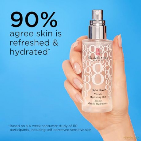 Elizabeth Arden Eight Hour - Miracle Hydrating Mist, 100 ml, belebendes Erfrischungsspray, fruchtiger Duft nach Zitrone, Feuchtigkeitsspray für vitalisierende Erfrischung