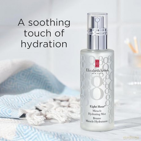 Elizabeth Arden Eight Hour - Miracle Hydrating Mist, 100 ml, belebendes Erfrischungsspray, fruchtiger Duft nach Zitrone, Feuchtigkeitsspray für vitalisierende Erfrischung