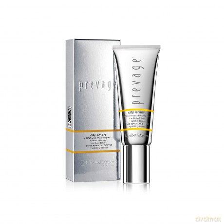 Elizabeth Arden Prevage City Smart - Hydrating Shield SPF 50, 40 ml, Tagescreme gegen umweltbedingte Hautalterung, intensive Feuchtigkeitspflege, mit LSF 50, Anti-Aging für Frauen